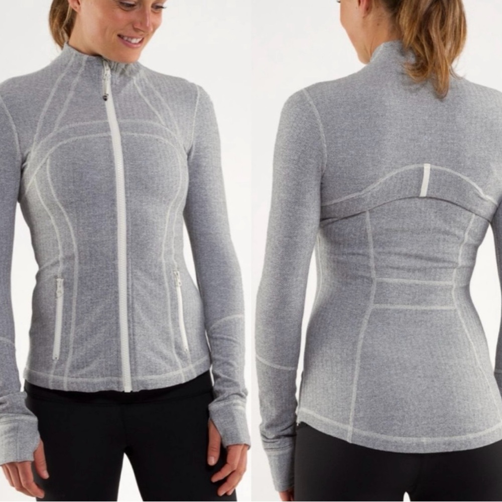 Lululemon Define Jacket *Herringbone Ghost
Heathered Coal Herringbone SZ 10